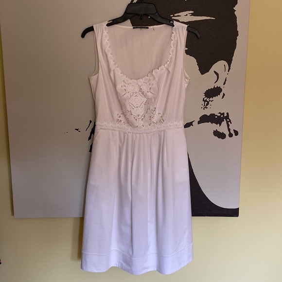 Gorgeous White Elie Tahari Summer Dress - Sz 4 - Picture 2 of 14
